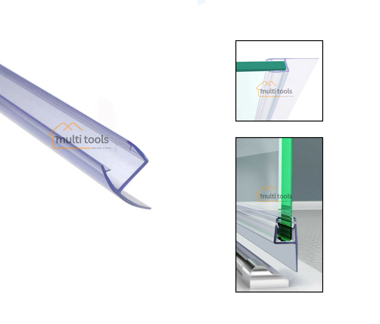 12Mm X 7Feet Shower Seal Strip For Glass Door